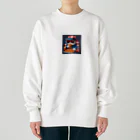 はまみるのファンキーなファット猫 Heavyweight Crew Neck Sweatshirt