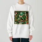 Aoyanicの猫野営オリエンタル Heavyweight Crew Neck Sweatshirt