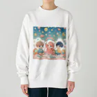 fujiの華の星の子たち Heavyweight Crew Neck Sweatshirt