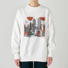 ANTARESの都市の雰囲気やストリートアートスタイルを反映させたデザイン Heavyweight Crew Neck Sweatshirt