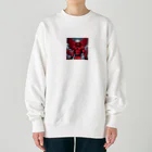 taturou-11777の赤い悪魔 Heavyweight Crew Neck Sweatshirt