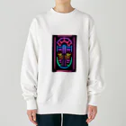 Association Against Mirroring SelfiesのAbstract_Neonsign02 Heavyweight Crew Neck Sweatshirt