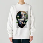 arashi023の蓮花の少女 Heavyweight Crew Neck Sweatshirt