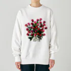 24_Redpink  visual calendarのRedpink 30 Roses Heavyweight Crew Neck Sweatshirt