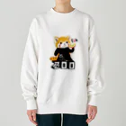 loveclonesのレッサーパンダ 0625 ZOOロゴ りんご大好き柄 Heavyweight Crew Neck Sweatshirt