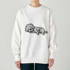 カール亭のなにか？とちょっ起きるワンさん　犬 Heavyweight Crew Neck Sweatshirt