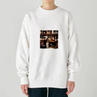 「動物ミリ屋」のカワウソのパーくん Heavyweight Crew Neck Sweatshirt