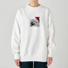 にくまるショップのワンポイント浮世 Heavyweight Crew Neck Sweatshirt