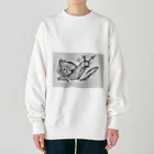 路地裏のほこりくんのえれつむりさん20240130 Heavyweight Crew Neck Sweatshirt