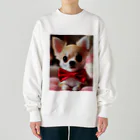 ちわわんのちわわわん Heavyweight Crew Neck Sweatshirt