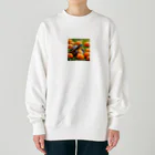 saijo79のオレンジミドリガメ Heavyweight Crew Neck Sweatshirt