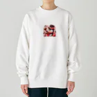 星パンダショップのチョコプレゼンツペンギン Heavyweight Crew Neck Sweatshirt