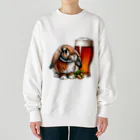 bottaの可愛いウサギ(垂れ耳ビール)カラー03 Heavyweight Crew Neck Sweatshirt