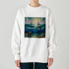 あかいはちの海の生き物 Heavyweight Crew Neck Sweatshirt