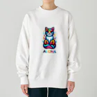 abaaba_100154のALOHA猫ちゃん Heavyweight Crew Neck Sweatshirt