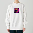 ZeroCreativeのネオンな鹿 Heavyweight Crew Neck Sweatshirt