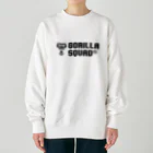 GORILLA SQUAD 公式ノベルティショップのGORILLA SQUAD ロゴ黒 Heavyweight Crew Neck Sweatshirt