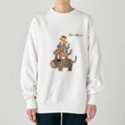 Siderunの館 B2の画伯チックなブレーメンの音楽隊 Heavyweight Crew Neck Sweatshirt