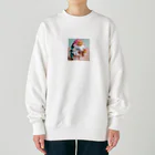 yumiceのice meets オリガミハリネズミ Heavyweight Crew Neck Sweatshirt