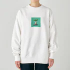 ドット絵調理器具のドット絵「もやし」 Heavyweight Crew Neck Sweatshirt