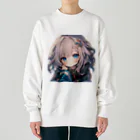 honoka_tの見つめる美少女 Heavyweight Crew Neck Sweatshirt