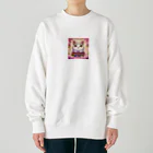 「動物ミリ屋」の読書推進ハム～ Heavyweight Crew Neck Sweatshirt