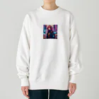 saka7914のサイバー女子 Heavyweight Crew Neck Sweatshirt