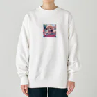 s30zcの水遊びが楽しいトイプードル Heavyweight Crew Neck Sweatshirt