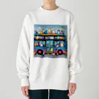 neko_shopの猫の集会　バス編 Heavyweight Crew Neck Sweatshirt