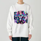 iSysのゲーミング少女ピーシースリー Heavyweight Crew Neck Sweatshirt