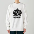 GORILLA SQUAD 公式ノベルティショップのアングリーゴリラビルダー/ロゴ黒 Heavyweight Crew Neck Sweatshirt