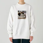 癒しリフレッシュの愛らしい子猫ちゃん Heavyweight Crew Neck Sweatshirt