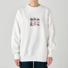 show0504の乗り物ネコ Heavyweight Crew Neck Sweatshirt