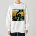 マッチョなクロコダイルのマッチョなクロコダイル　デットリフトver. Heavyweight Crew Neck Sweatshirt