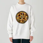 ほらをた娘🦈ྀི🎈のほらをた娘 くぁに＆いくぁ PIZZA Heavyweight Crew Neck Sweatshirt