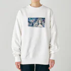 ZUCCOの氷の精霊と夜の森の秘密 Heavyweight Crew Neck Sweatshirt