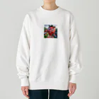 われらちきゅうかぞくのダディーベリーと子供たち Heavyweight Crew Neck Sweatshirt