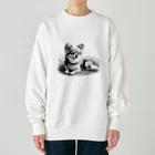 サボのドッグショップのチワポメ Heavyweight Crew Neck Sweatshirt