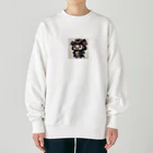 戦国時代マニアのデフォルメ小早川秀秋君 Heavyweight Crew Neck Sweatshirt