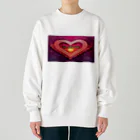 オンリーワンのTHE ONLY ONE『シークレットファイヤーハート❤』 Heavyweight Crew Neck Sweatshirt