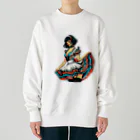 taturou-11777のセクシーで魅力的なメイド Heavyweight Crew Neck Sweatshirt