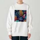 yuking0825の海を彩るコーラル Heavyweight Crew Neck Sweatshirt