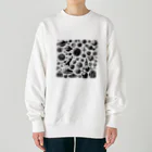 AIモノクロデザインのモノクロ宇宙 Heavyweight Crew Neck Sweatshirt