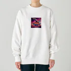 宇宙屋さんの宇宙間宅配ヘビ Heavyweight Crew Neck Sweatshirt