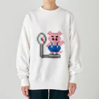 NakashinGamesのトンちゃんアイコン（背景なし） Heavyweight Crew Neck Sweatshirt