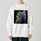 AQUAMETAVERSEの未来をみすえている猫 アメジスト 2846 Heavyweight Crew Neck Sweatshirt