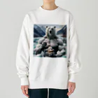 george-weblogの白クマッチョ Heavyweight Crew Neck Sweatshirt