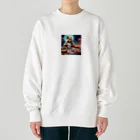 宇宙屋さんのクッキングリス Heavyweight Crew Neck Sweatshirt