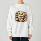 ぷっくりショップのぷっくりハムちゃん Heavyweight Crew Neck Sweatshirt