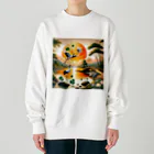 すずらん24の幸せを呼ぶ鶴 Heavyweight Crew Neck Sweatshirt